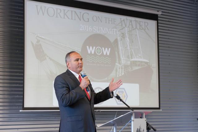 Parish President McInnis at the 2016 Working on the Water Summit & Expo